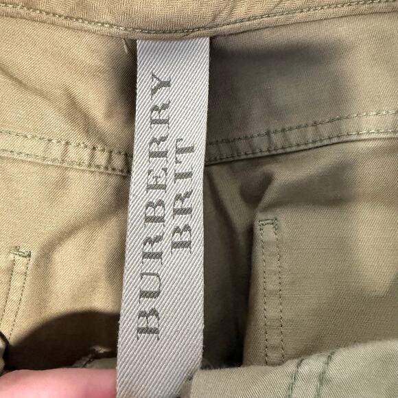 Burberry Brit Mens Straight Leg Chino Pants Tan Khaki 34 Regular Office Workwear - Picture 7 of 12